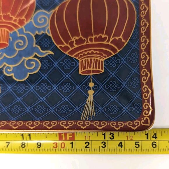 Williams Sonoma Lunar New Year Phoenix Serving Platter Blue Multicolor 2021 - Picture 7 of 9